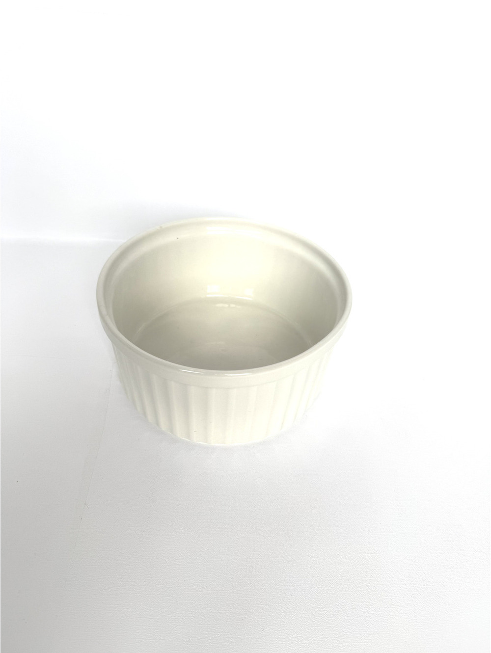 Arabia Finland White Ceramic Ramekin Dish